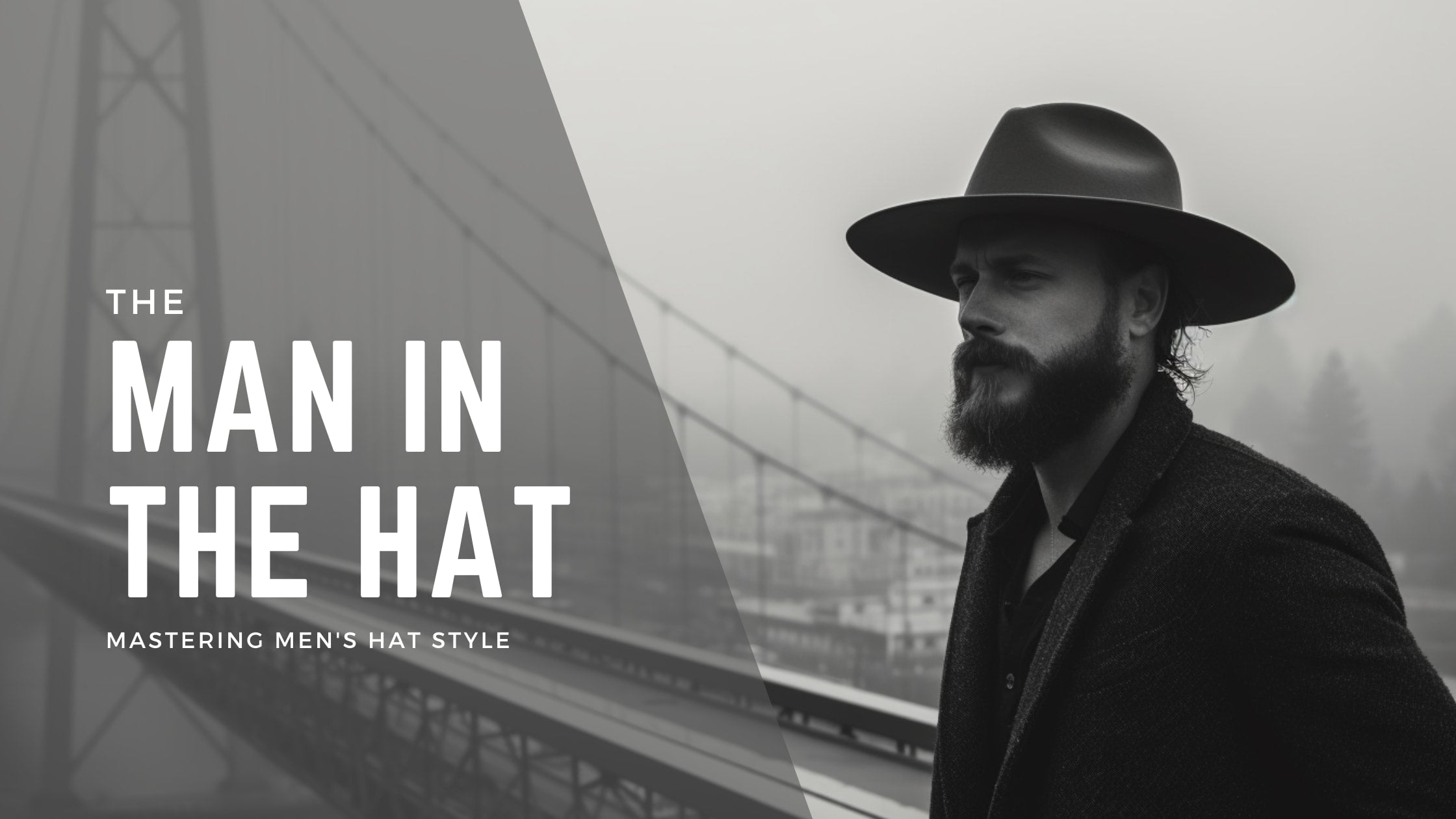 Foto de Elegant and stylish hipster. Retro fashion hat. Man with hat.  Vintage fashion. Man well groomed bearded gentleman on dark background.  Male fashion and menswear. Formal suit classic style outfit do