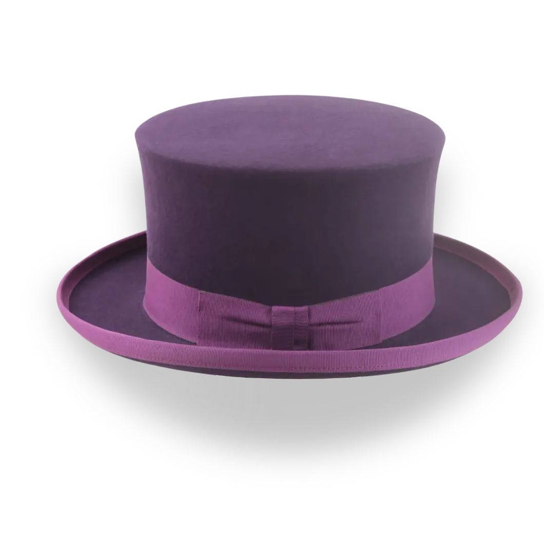 Men’s Byzantine Purple Top Hat in Rabbit Fur Felt | The Amethyst - Agnoulita Hats 2