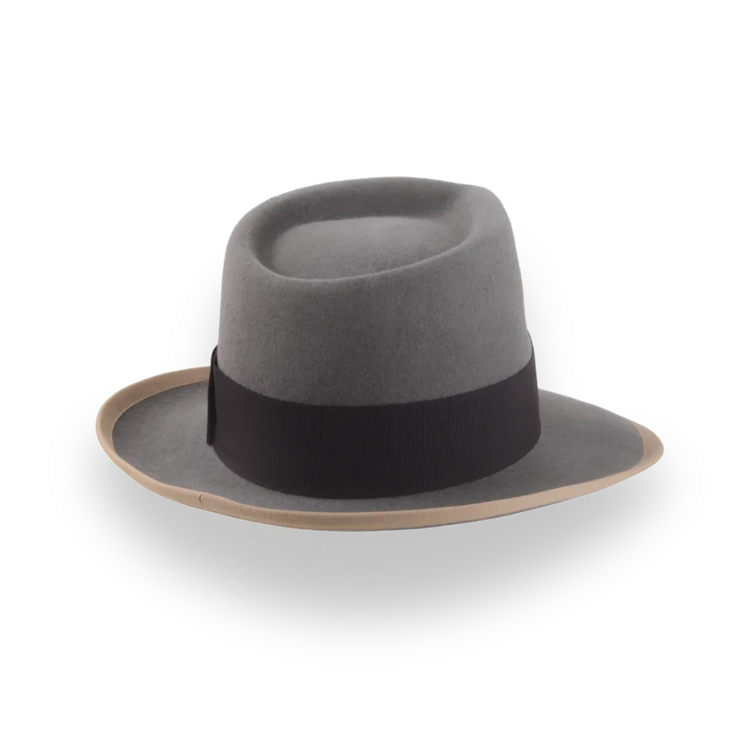 1920s Inspired Vintage Fedora Hat with Classic Teardrop Crown | The Collector - Agnoulita Hats 4