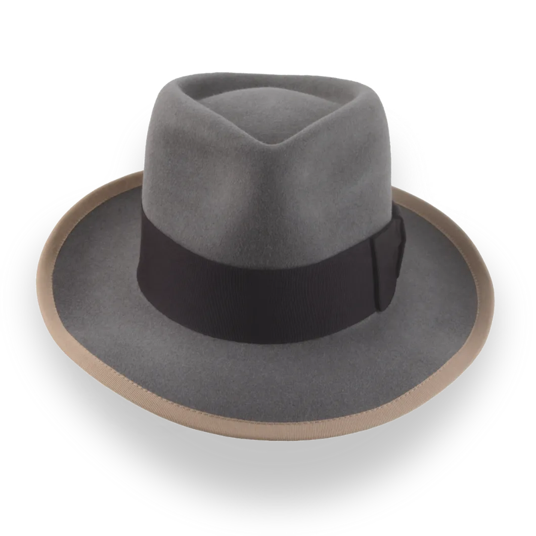 1920s Inspired Vintage Fedora Hat with Classic Teardrop Crown | The Collector - Agnoulita Hats 6