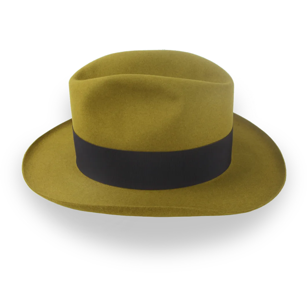 1920s Mens Fedora Hat in Malleable Beaver Fur Felt | The Miller - Agnoulita Hats 5