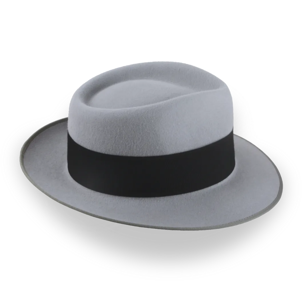 1940s Mens Grey Fedora - Custom Handcrafted | The Julep - Agnoulita Hats 5