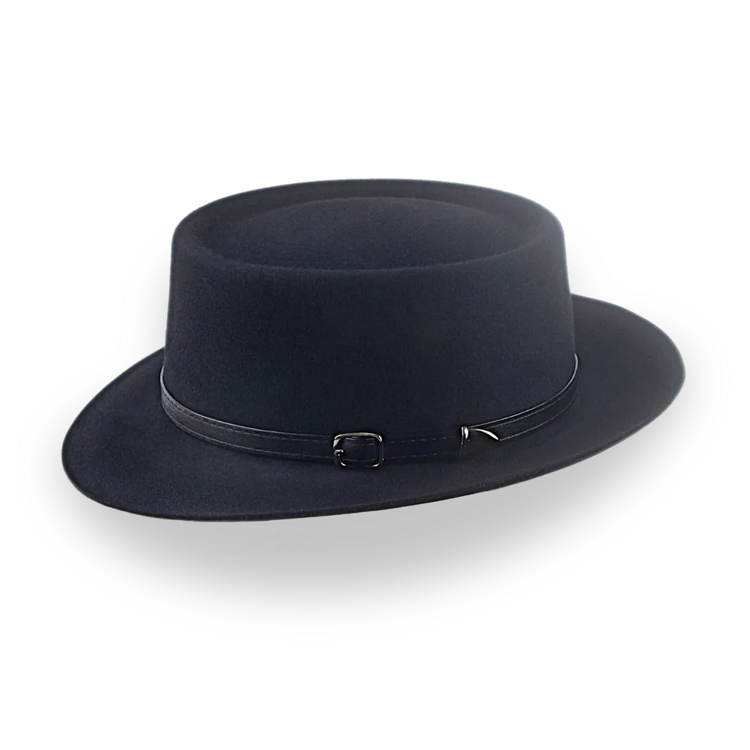 All Black Western Style Small Brim Fedora Hat | The Bronco - Agnoulita Hats 2