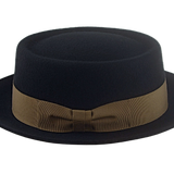 The ANTICO | Agnoulita Custom Handmade Hats Agnoulita Hats 2 | Black, Porkpie, Telescope
