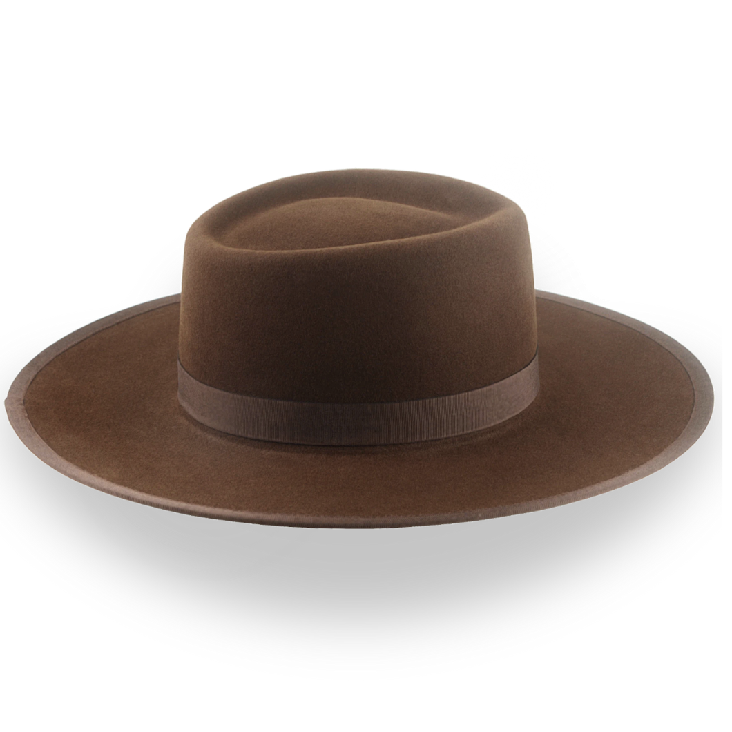 Brown Western Style Cowboy Hat in High-Quality Fur Felt | The Vanguard - Agnoulita Hats 5
