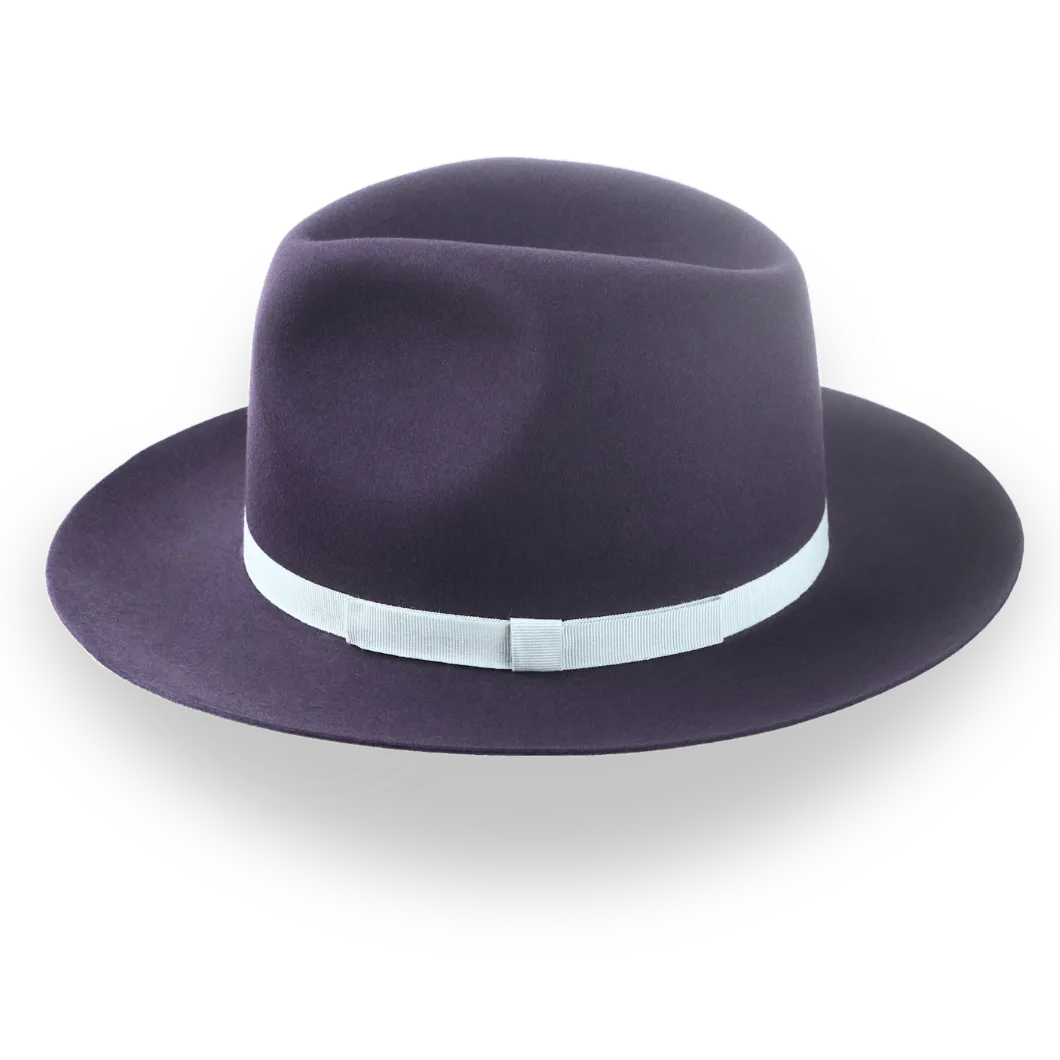 Casual Style Wide Brim Fedora For Men in Beaver Fur Felt | The Veteran - Agnoulita Hats 2