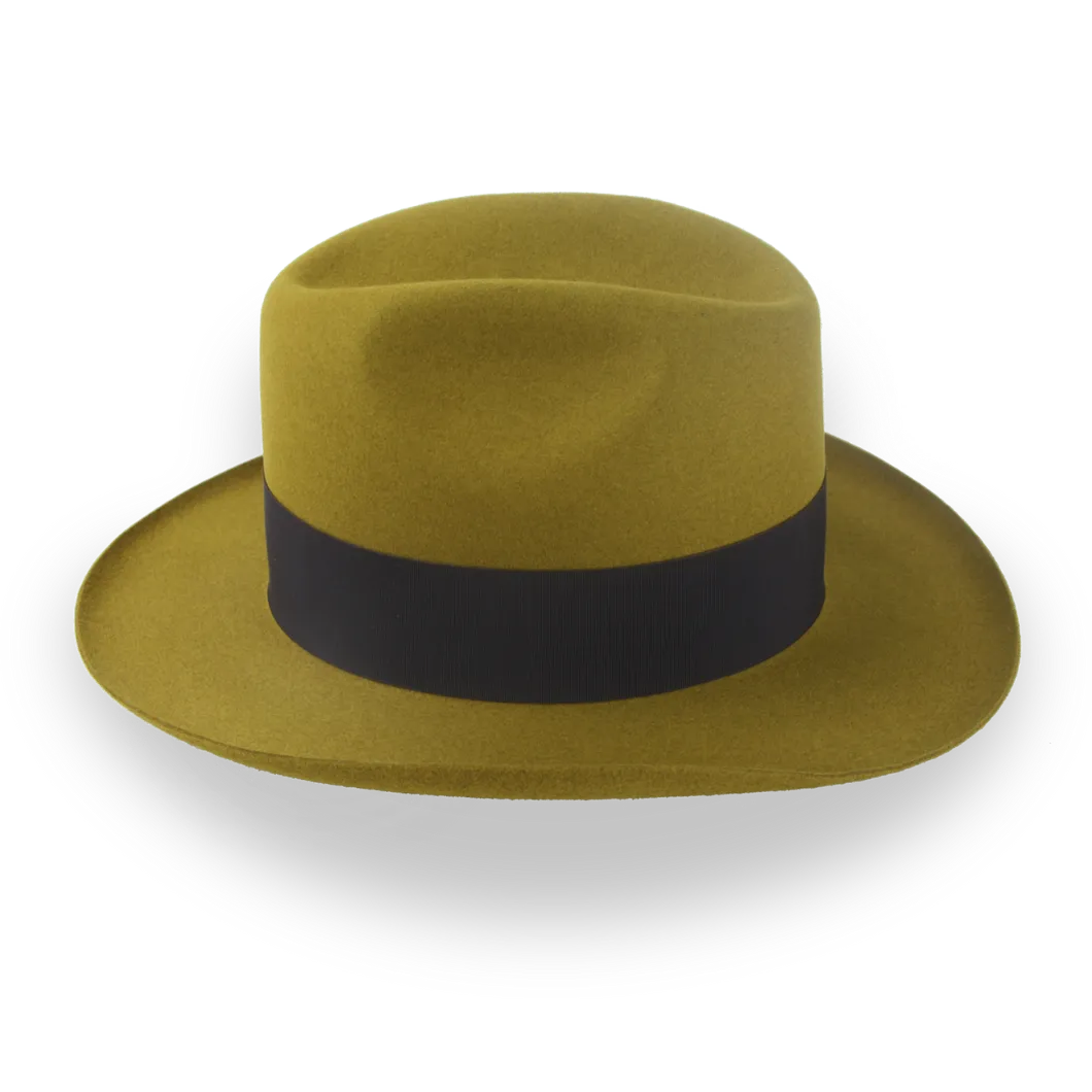 Cattleman Crown Fedora Hat in Premium Beaver Fur Felt | The Erde - Agnoulita Hats 5