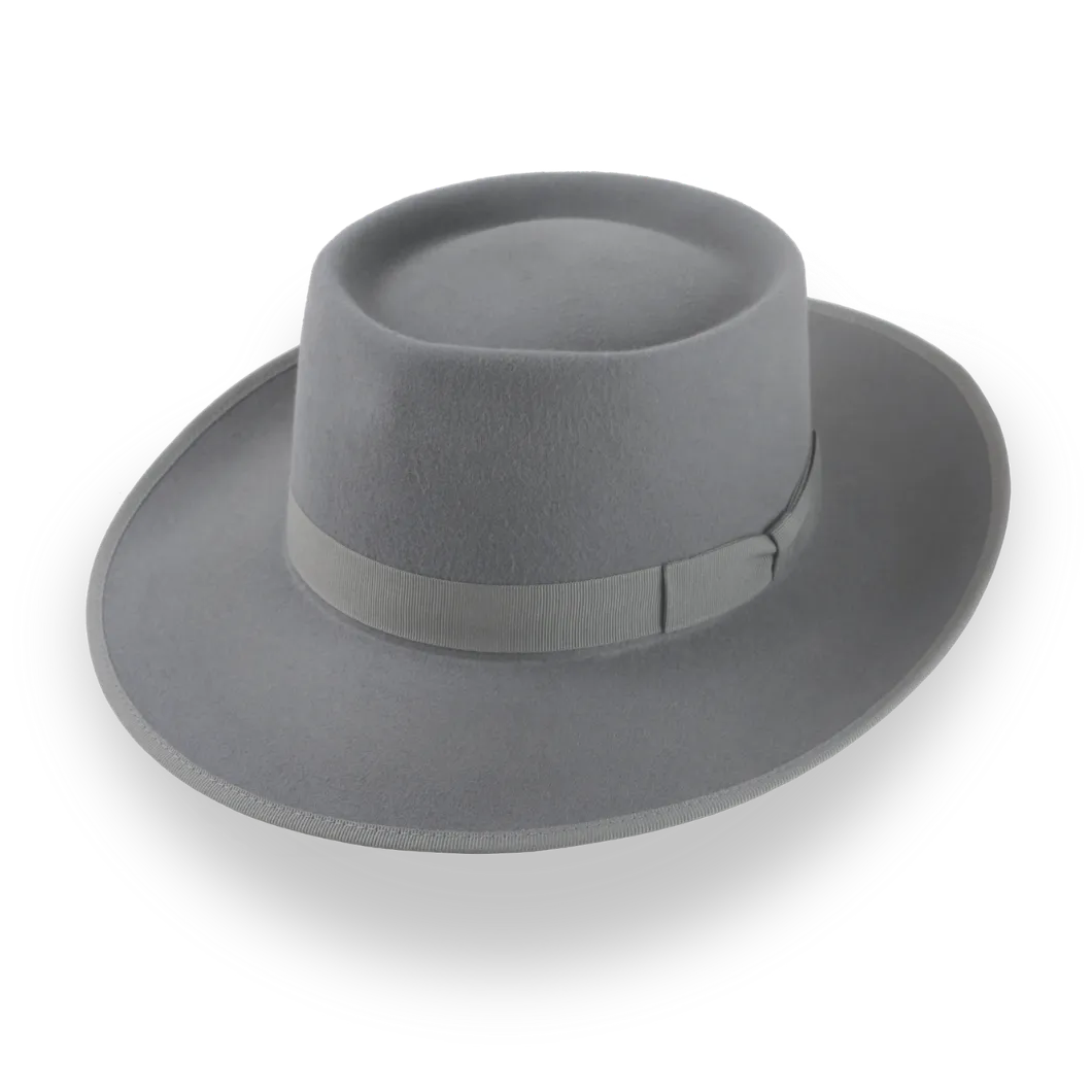 Cinema Inspired Pork Pie Hat with Wide Brim | The Oppenheimer - Agnoulita Hats 1