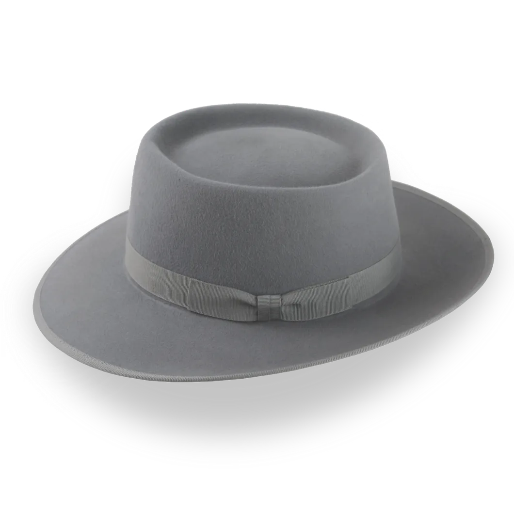 Cinema Inspired Pork Pie Hat with Wide Brim | The Oppenheimer - Agnoulita Hats 2