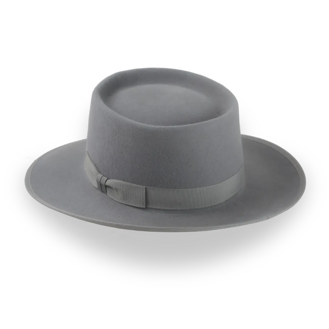 Cinema Inspired Pork Pie Hat with Wide Brim | The Oppenheimer - Agnoulita Hats 3