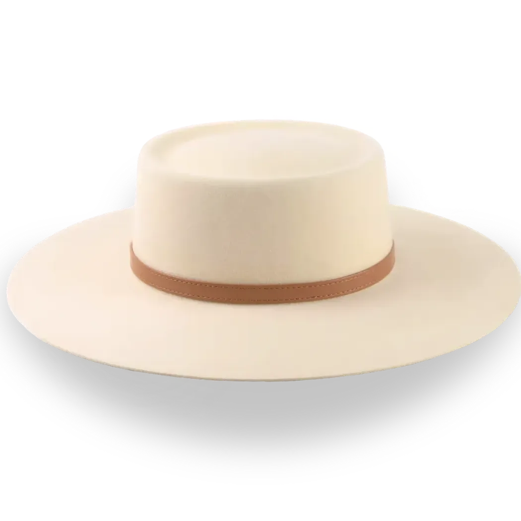 Cream Vaquero Cowboy Hat in Durable Fur Felt | The Mojave - Agnoulita Hats 5