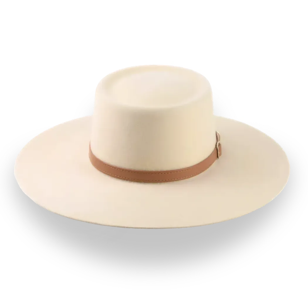 Cream Vaquero Cowboy Hat in Durable Fur Felt | The Mojave - Agnoulita Hats 6