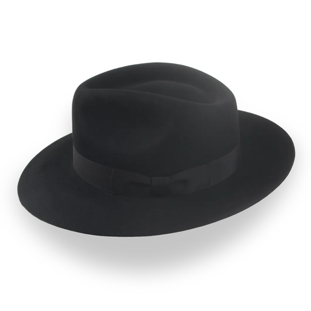 Custom Beaver Fur Felt Fedora with Snap Brim | The Pathfinder - Agnoulita Hats 2