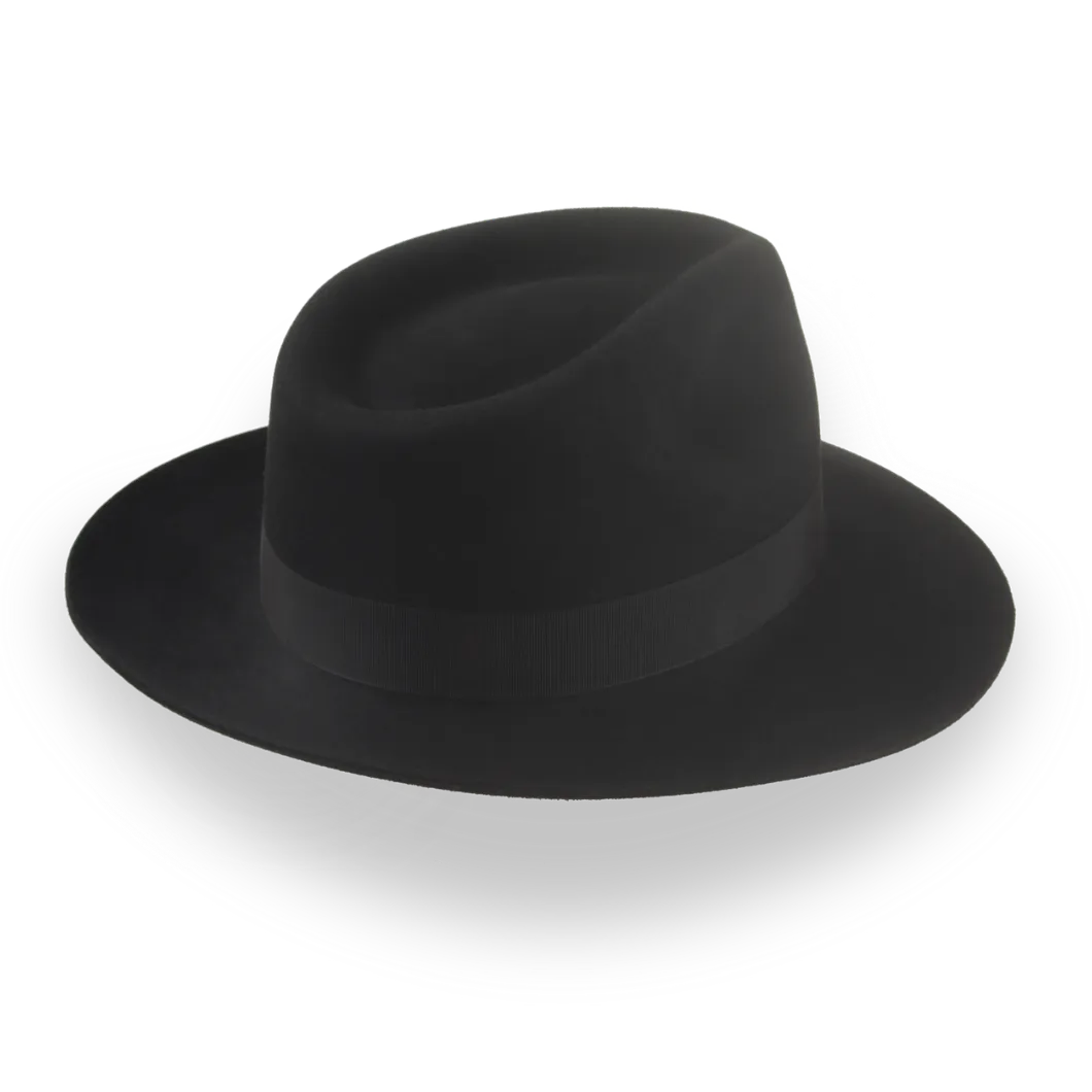 Custom Beaver Fur Felt Fedora with Snap Brim | The Pathfinder - Agnoulita Hats 4