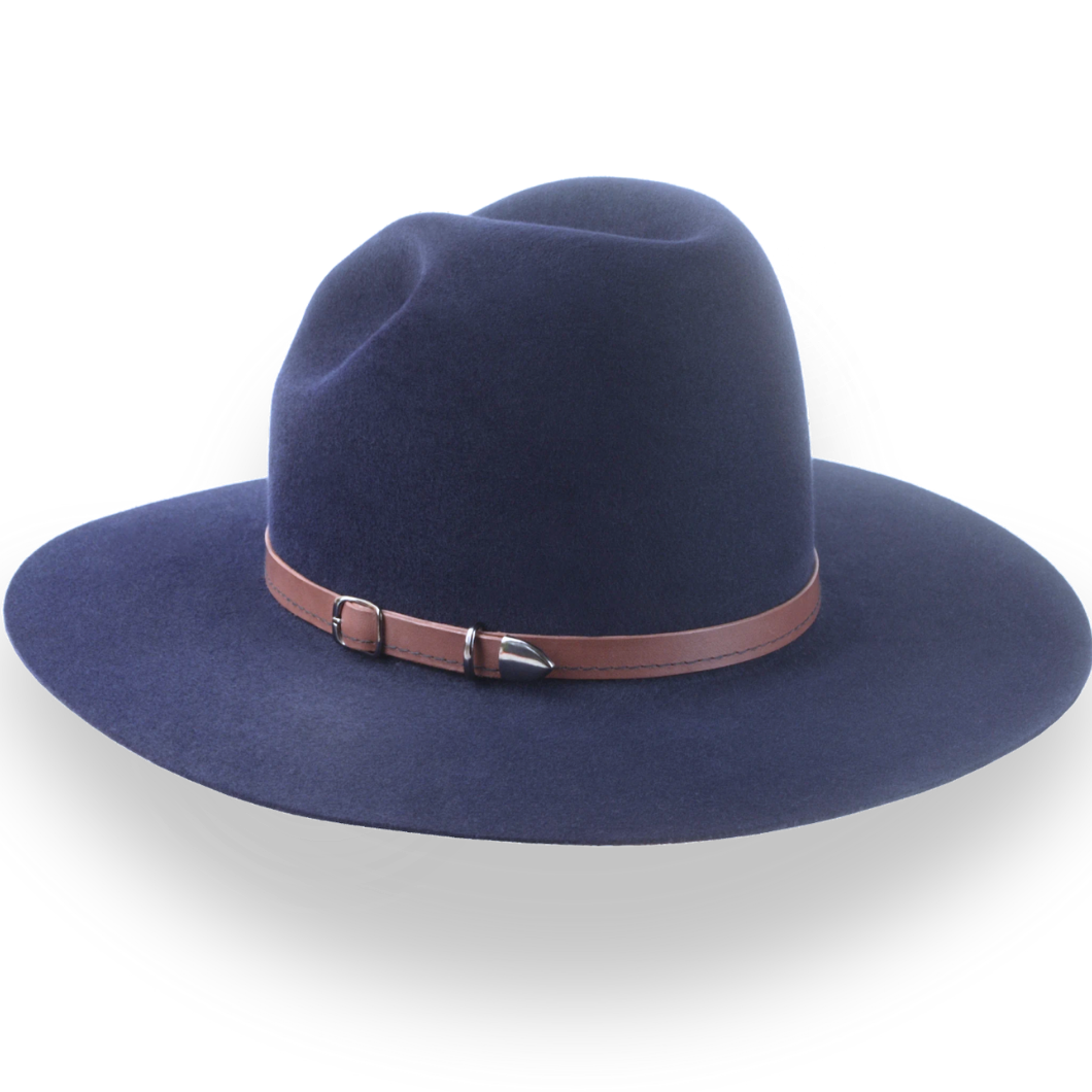 Customizable Gus Crown Western Style Flat Brim Cowboy Hat | The Rogue - Agnoulita Hats 3