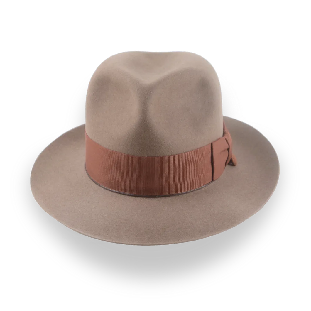 Customizable Light Brown Indy Fedora for Unique Style | The Pharaoh - Agnoulita Hats 6