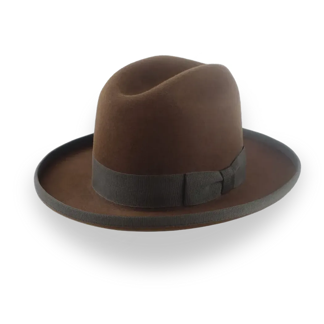 Customizable Mens Western Fedora with Cattleman Crown | The Dakota - Agnoulita Hats 1