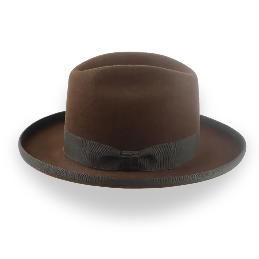 Customizable Mens Western Fedora with Cattleman Crown | The Dakota - Agnoulita Hats 2