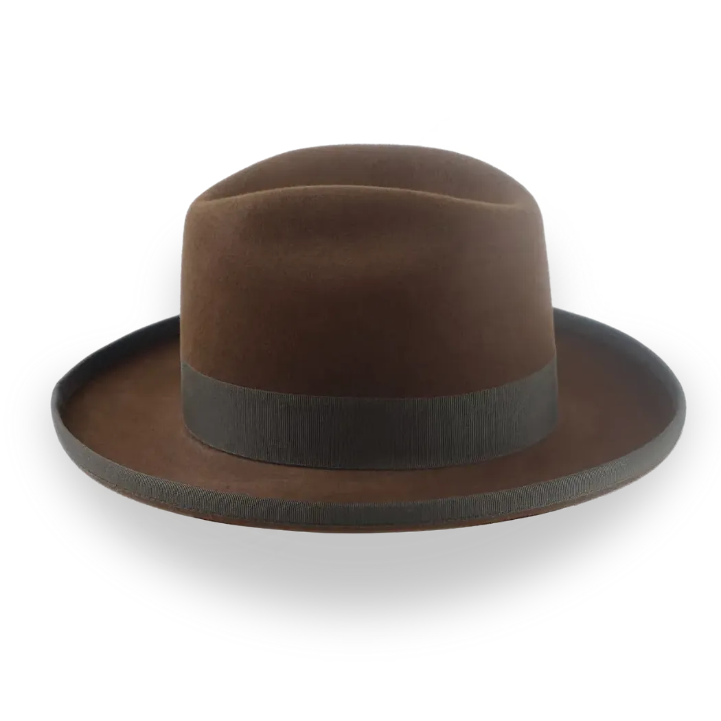 Customizable Mens Western Fedora with Cattleman Crown | The Dakota - Agnoulita Hats 5