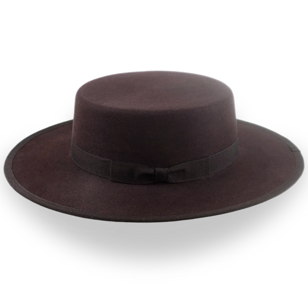 Dark Brown Low Crown Western Bolero Hat | The Jacoby - Agnoulita Hats 2