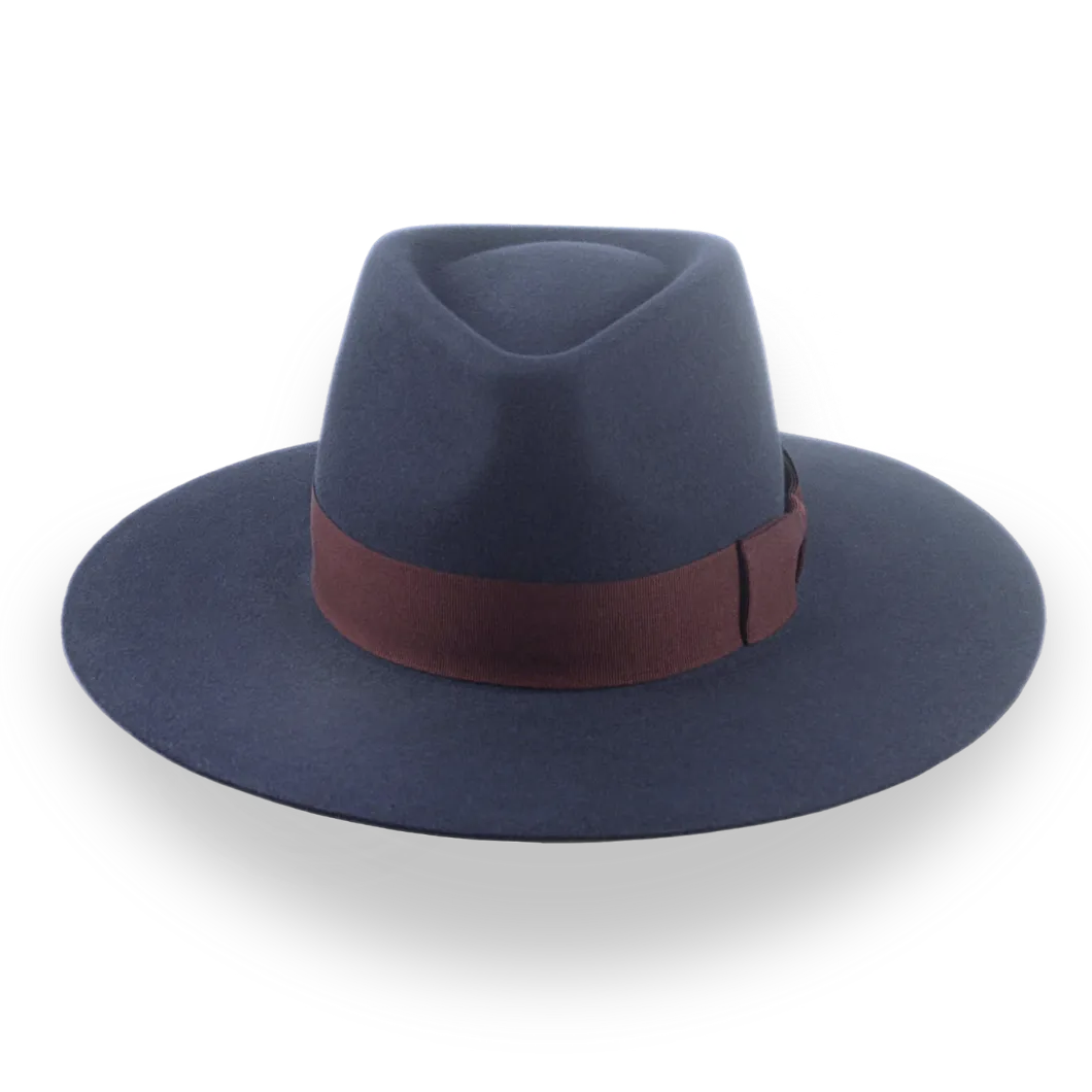 Dark Grey Wide Brim Fedora Hat | The Atlantis - Agnoulita Hats 6