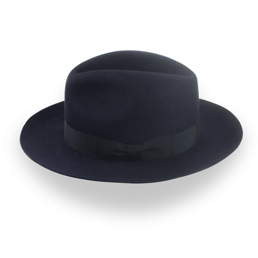 Dark Navy Fedora Classic for Men | The Brando - Agnoulita Hats 2