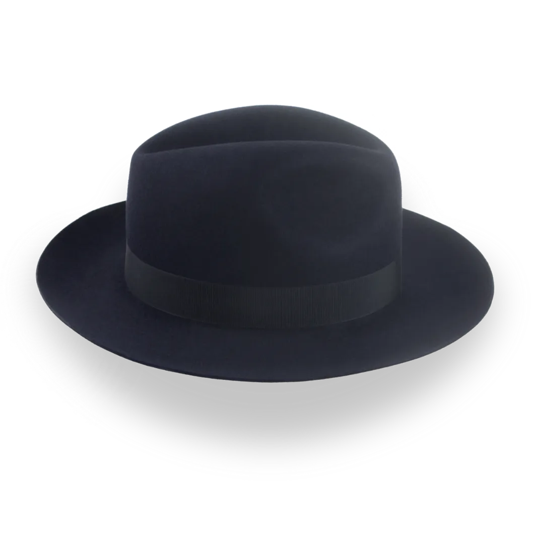 Dark Navy Fedora Classic for Men | The Brando - Agnoulita Hats 5