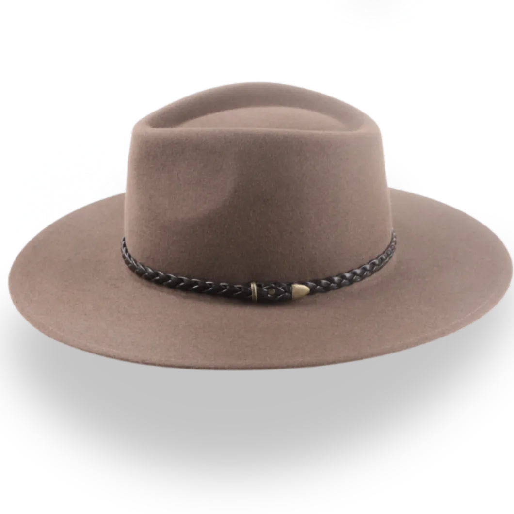 Durable Wide Brim Outback Fedora for Adventurers | The Bush - Agnoulita Hats 2