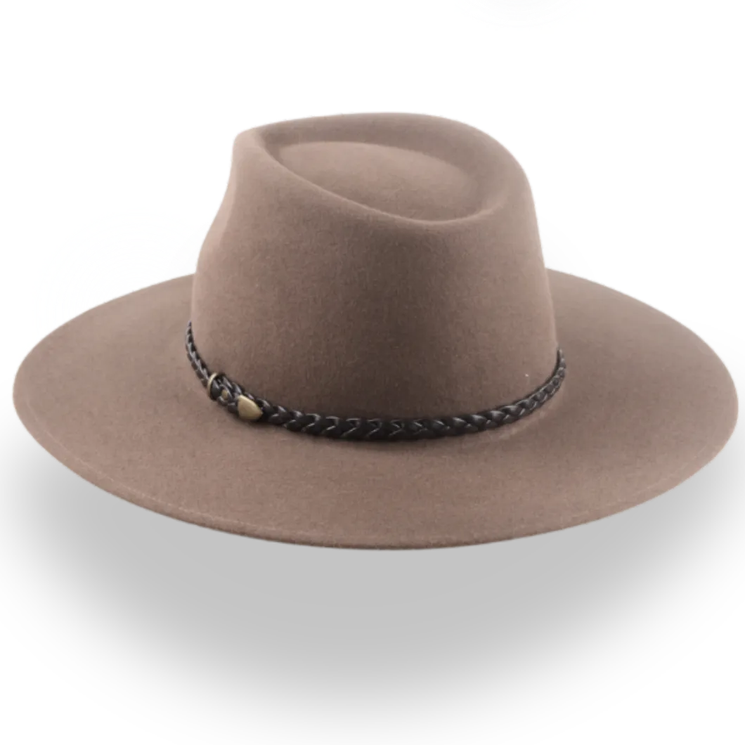 Durable Wide Brim Outback Fedora for Adventurers | The Bush - Agnoulita Hats 3