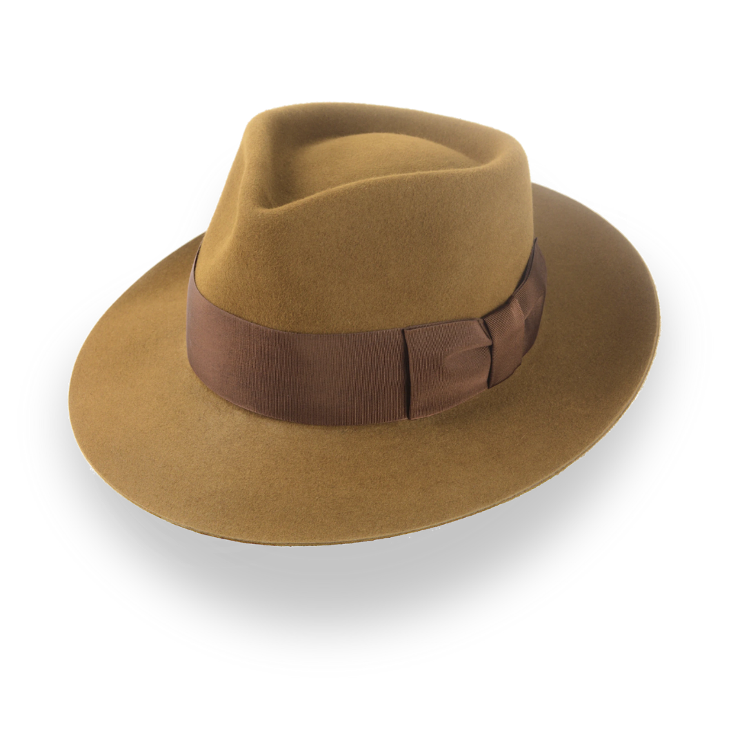 Exquisite 1940s Inspired Luxury Men's Fedora | The Shadows - Agnoulita Hats 1