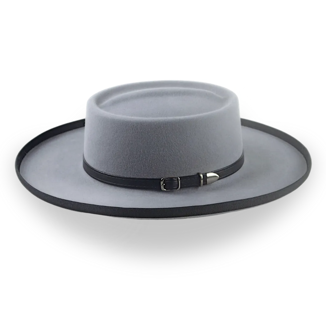 Grey Pencil Roll Gambler Cowboy Hat | The Wild Bill - Agnoulita Hats 2