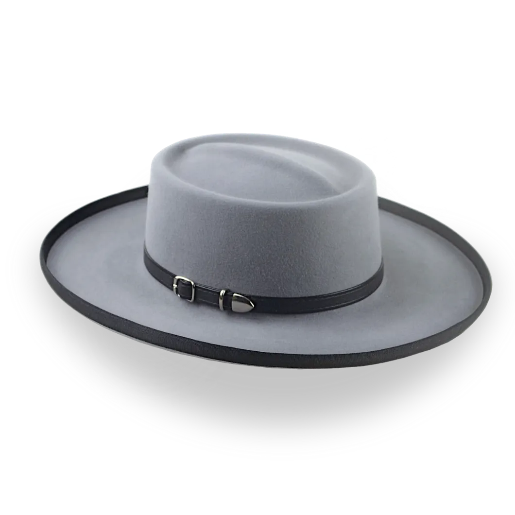 Grey Pencil Roll Gambler Cowboy Hat | The Wild Bill - Agnoulita Hats 3