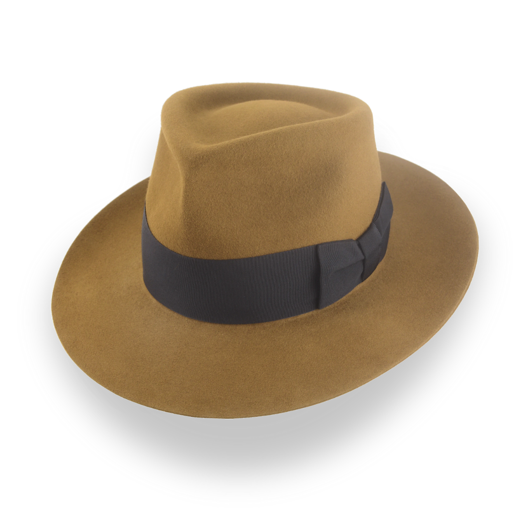 Iconic Bogart Fedora Hat with Custom Fit | The Falcon - Agnoulita Hats 1
