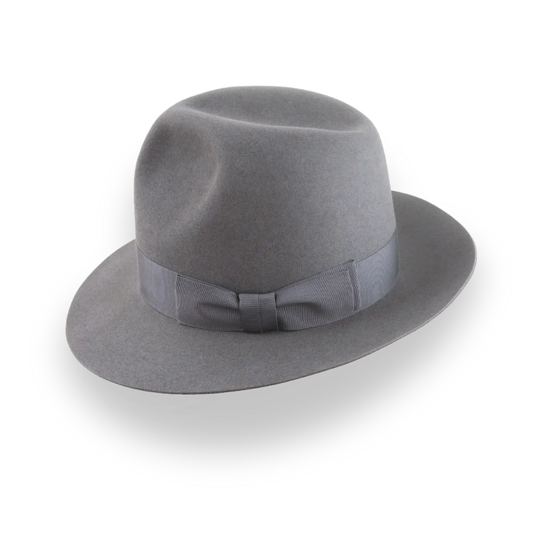 Indiana Jones Grey Fedora in Premium Beaver Fur Felt | The Pulsar - Agnoulita Hats 2