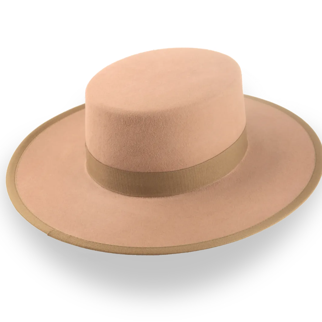 Light Brown Felt Cowboy Hat - Custom Fit and Durable Style | The Gaucho - Agnoulita Hats 4