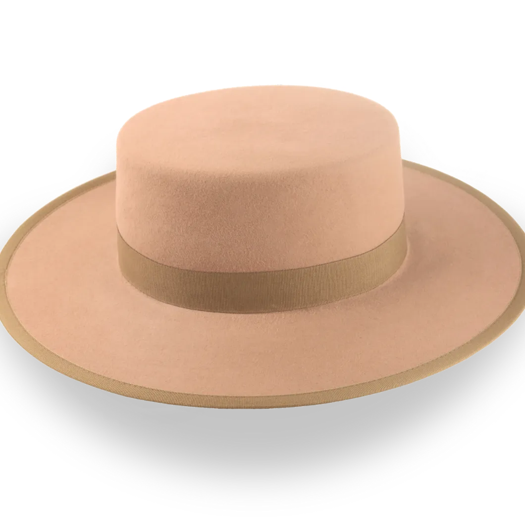 Light Brown Felt Cowboy Hat - Custom Fit and Durable Style | The Gaucho - Agnoulita Hats 5