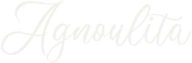 Agnoulita Hats white logo