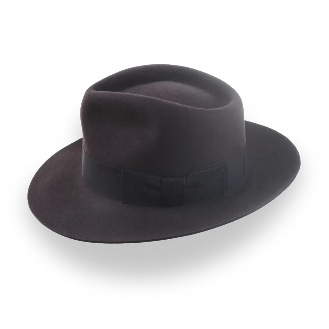 Luxurious Beaver Fur Felt Fedora - Custom Crafted | The Palladin - Agnoulita Hats 2
