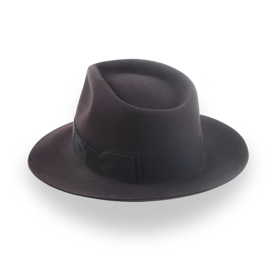Luxurious Beaver Fur Felt Fedora - Custom Crafted | The Palladin - Agnoulita Hats 3