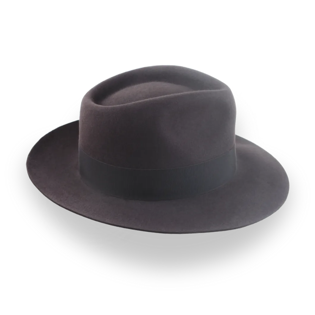 Luxurious Beaver Fur Felt Fedora - Custom Crafted | The Palladin - Agnoulita Hats 5