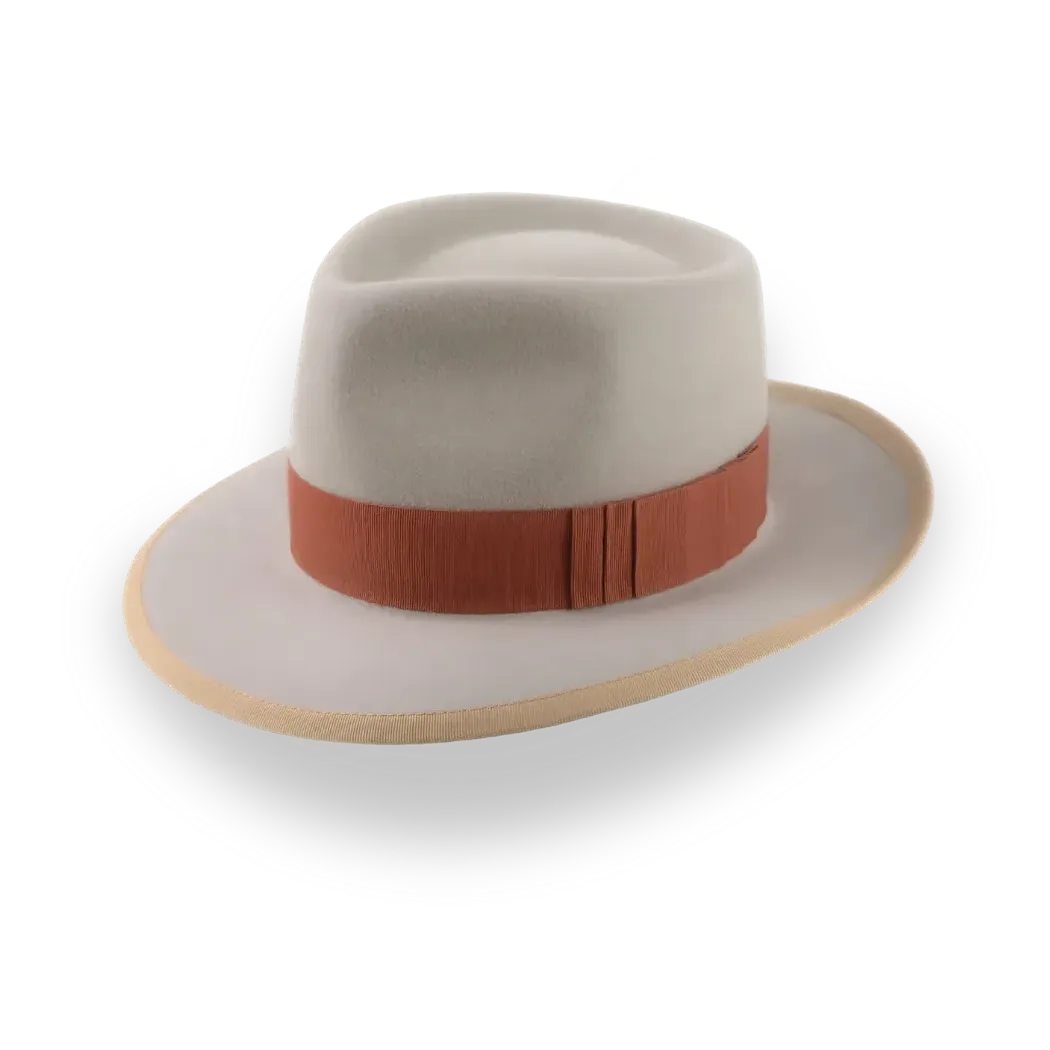 Mens Vintage Charm Fedora Hat with Shark-Gills Hatband | The Pandamator - Agnoulita Hats 1