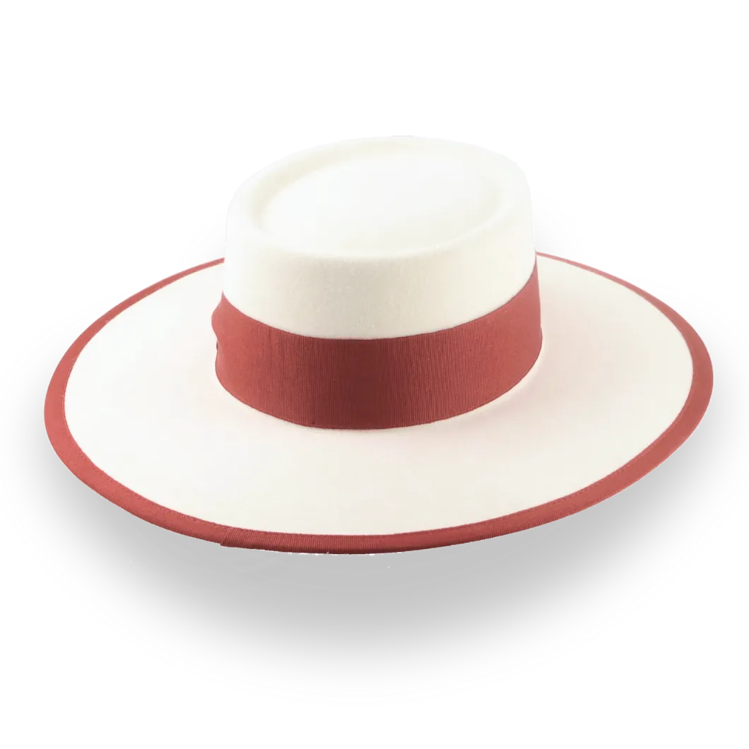 Luxury Off-White Vaquero Cowboy Hat in Durable Fur Felt | The Baron - Agnoulita Hats 4
