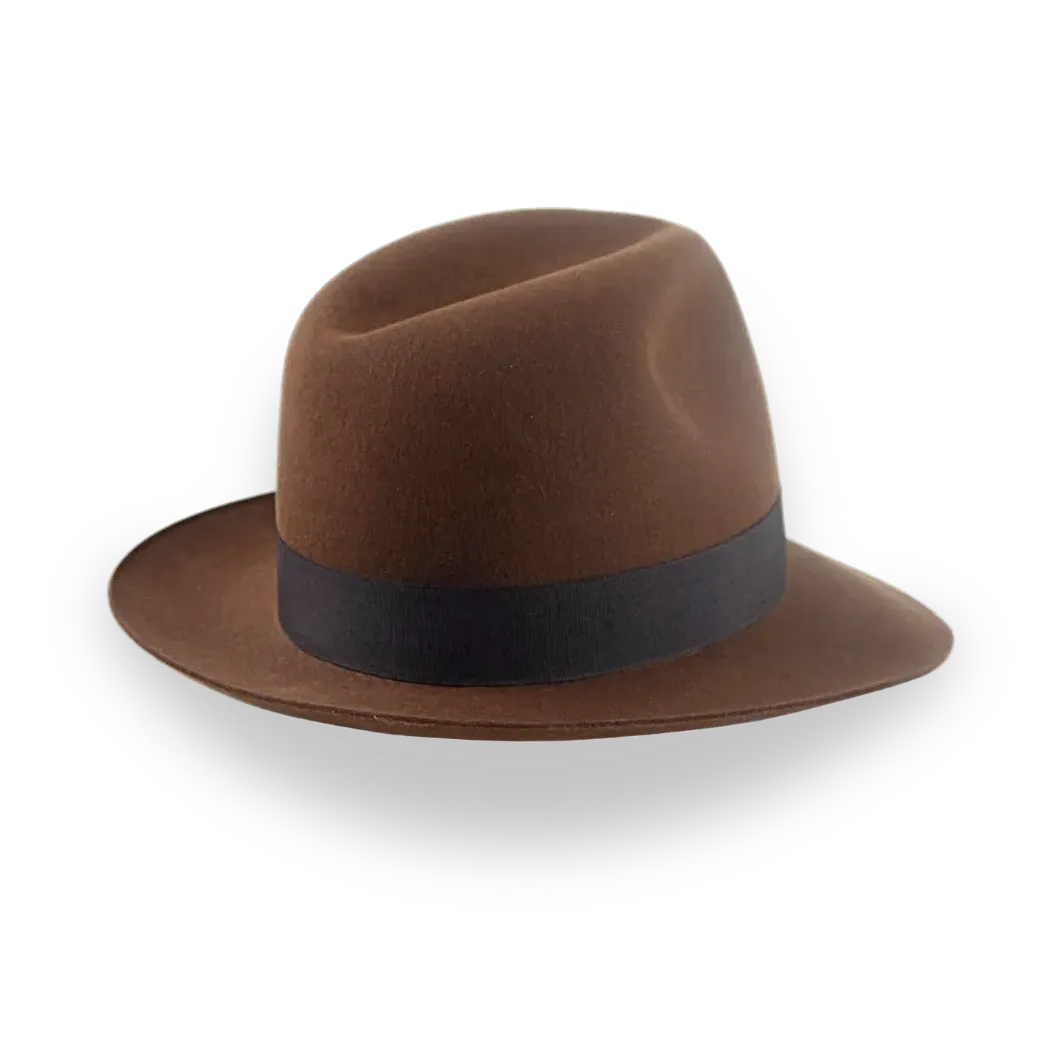 Raiders Brown Iconic Indiana Jones Style Fedora Hat | The Raider - Agnoulita Hats 4
