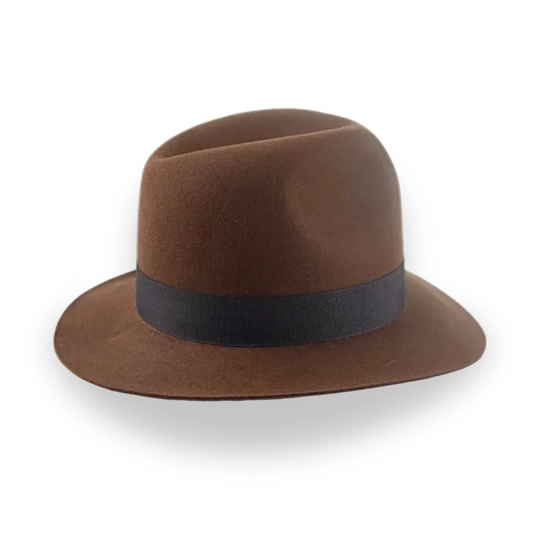 Raiders Brown Iconic Indiana Jones Style Fedora Hat | The Raider - Agnoulita Hats 5