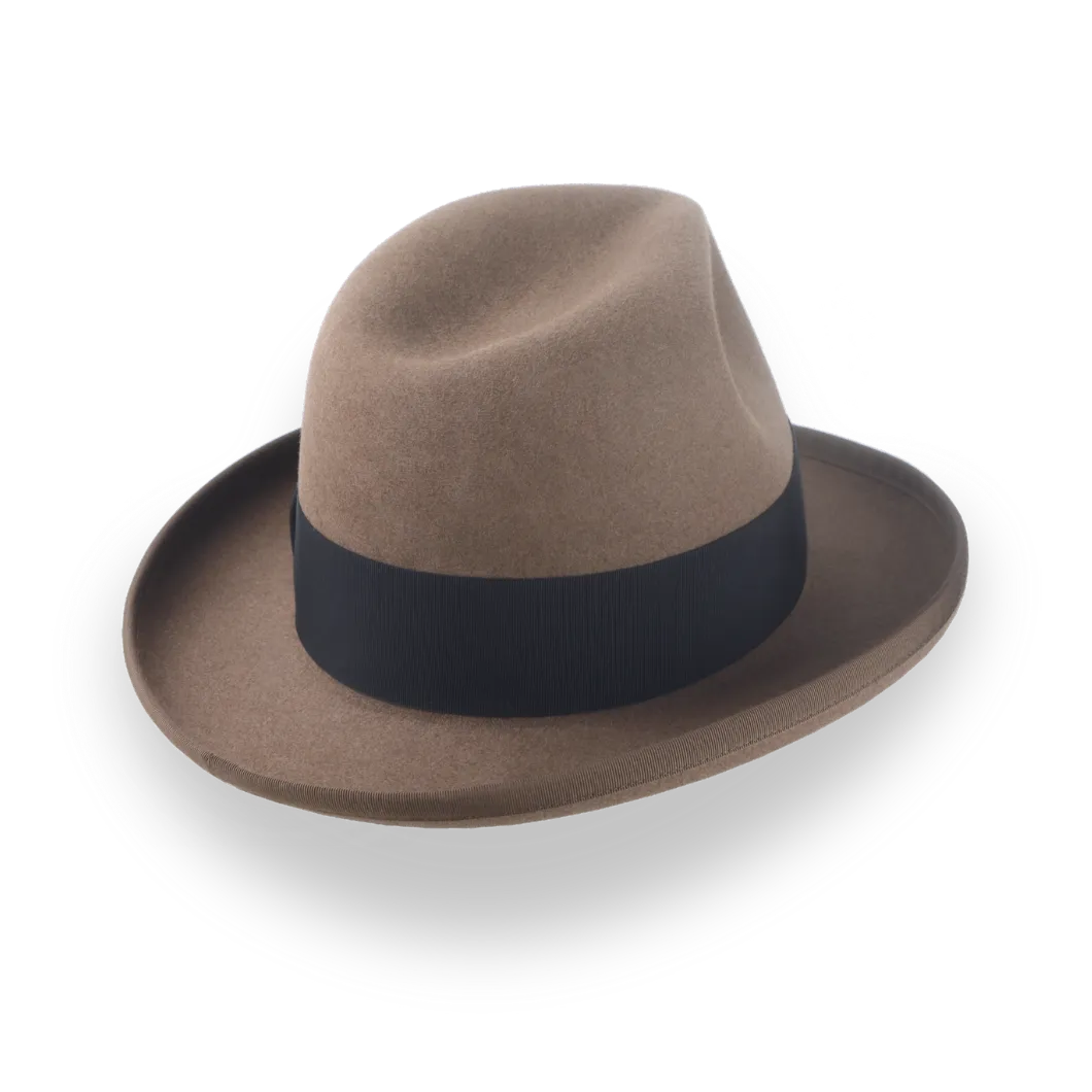 Retro Homburg Hat for Men in Premium Fur Felt | The Phaeton - Agnoulita Hats 4