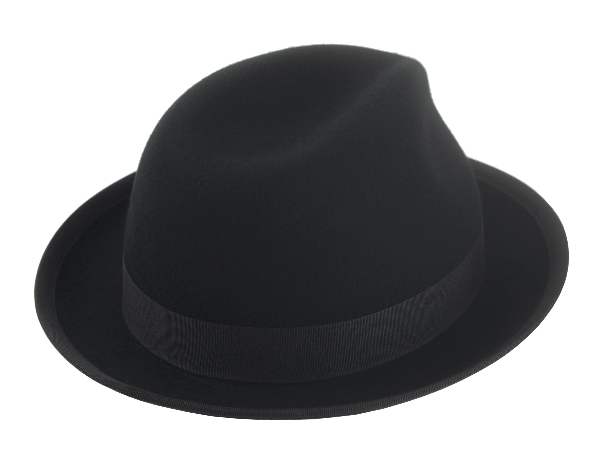The Crab - Premium Wool Felt Trilby Fedora For Men or Women with Feather in Black White and Red Color | Agnoulita Quality Custom Hats 4