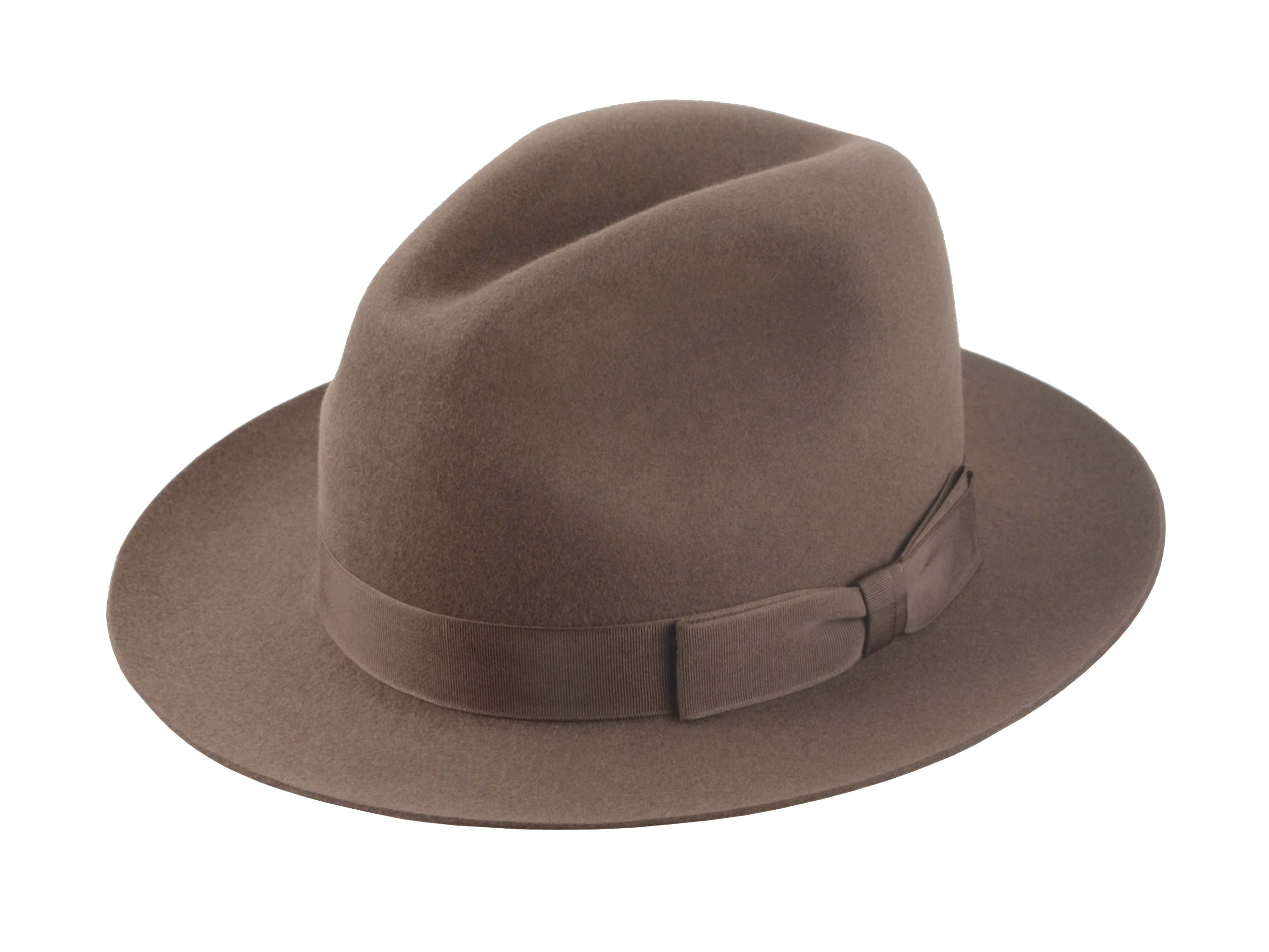 The Fortis: Front view displaying the Fedora's balanced proportions and artisanal craftsmanship | Agnoulita Hats