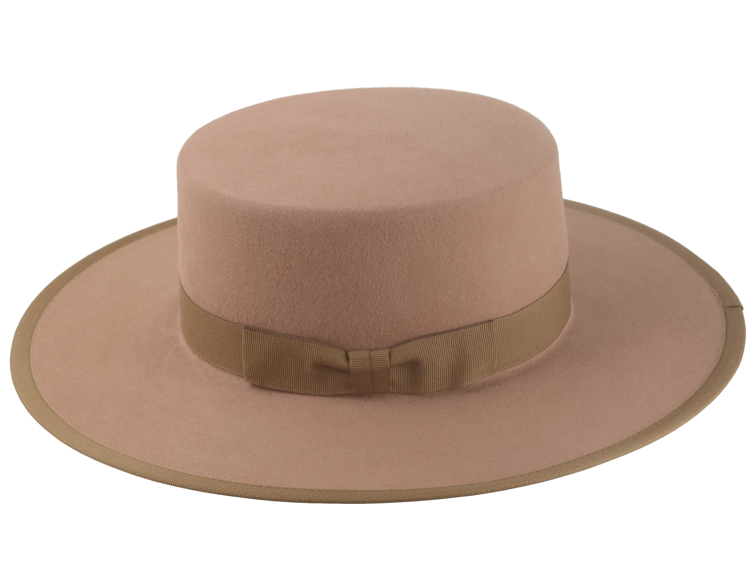 The Gaucho: Detailed focus on the 1 1/4" grosgrain ribbon hatband and stitch precision | Agnoulita Hats