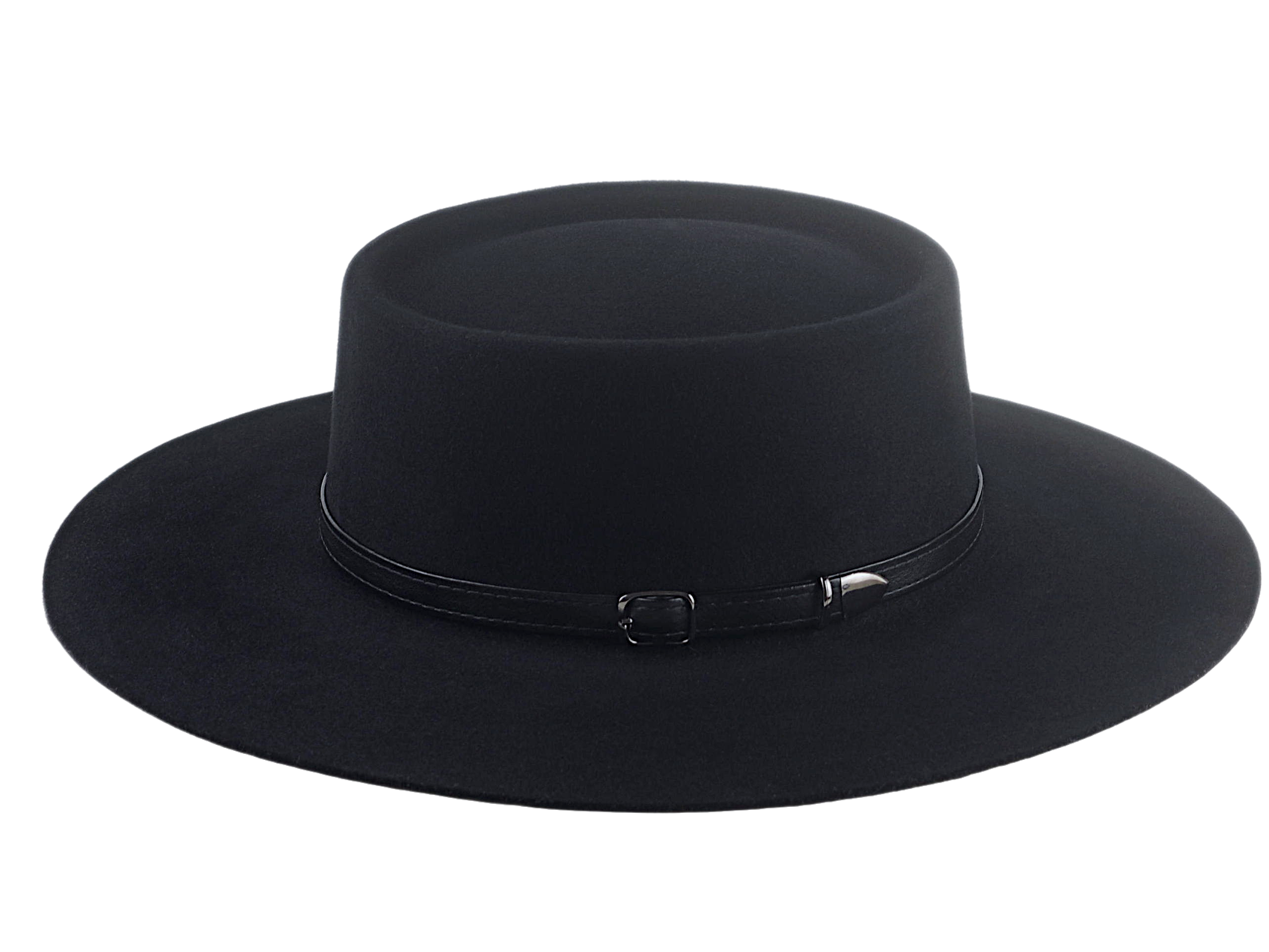 The MOJAVE | Agnoulita Custom Handmade Hats Agnoulita Hats 2 | Black, Rabbit fur felt, Telescope, Western Style