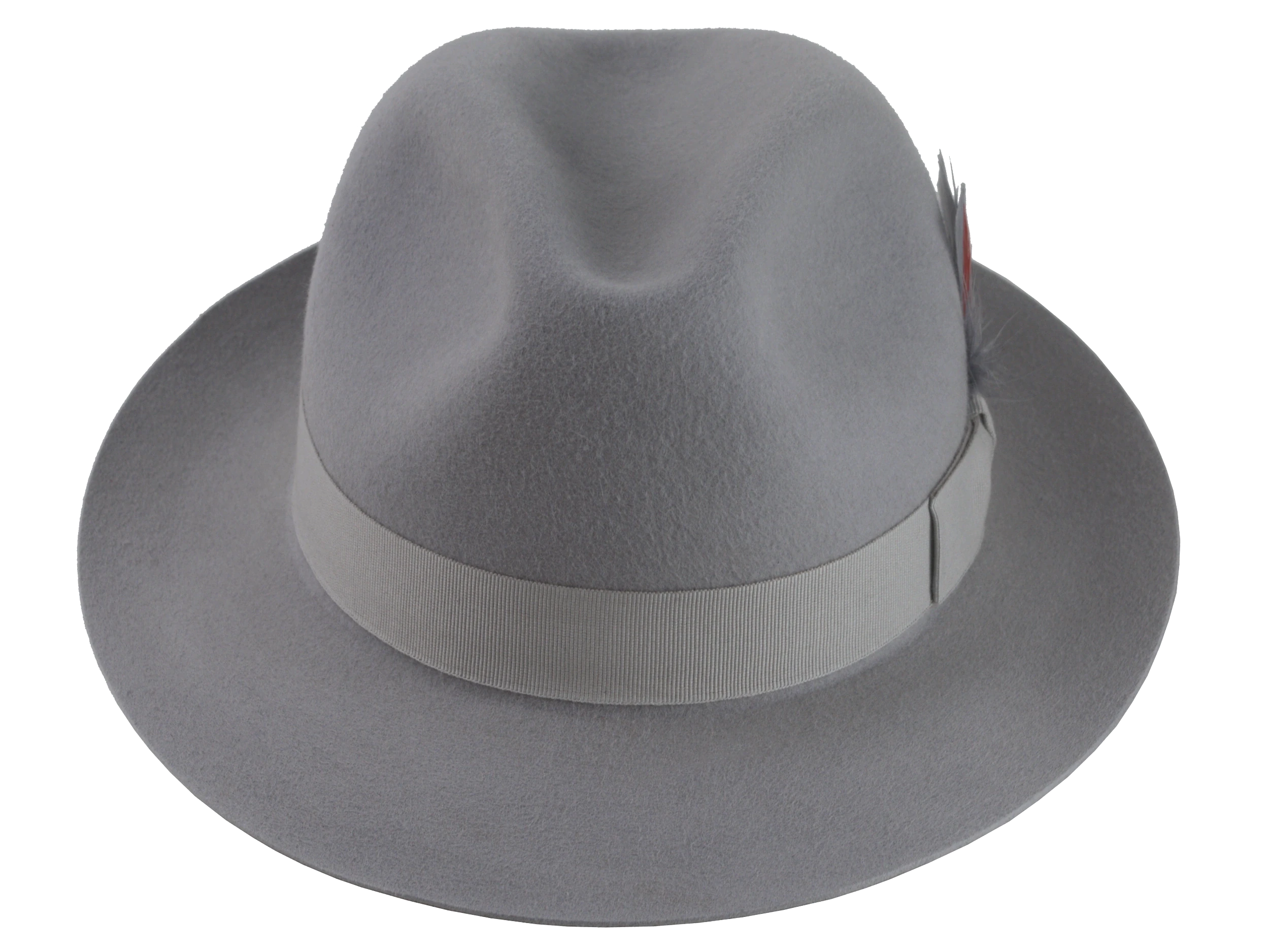 Overhead view of the Phoenix Fedora showcasing the full silhouette, perfect for accessorizing any style.